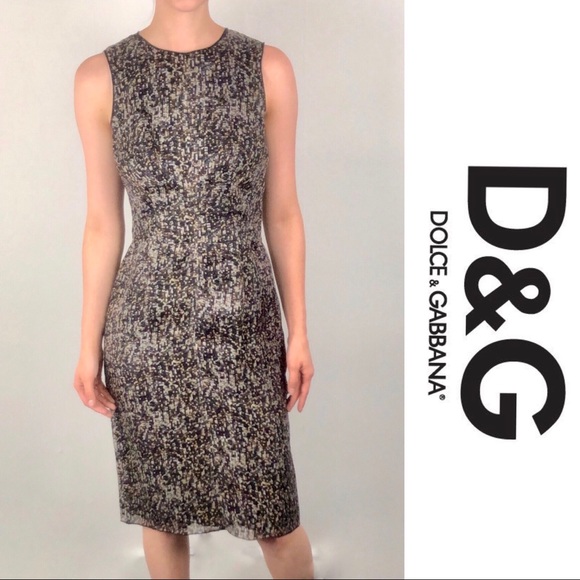 Dolce & Gabbana Dresses & Skirts - Dolce & Gabbana Soft Sequin Printed Sheath Dress 4